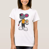 Maus als Maler mit Paint & Brush T-Shirt (Vorderseite)