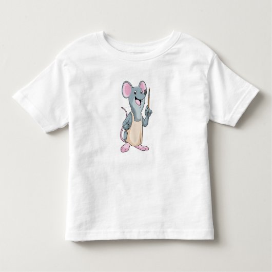 Maus als Maler mit Pinsel Kleinkind T-shirt (Vorderseite)