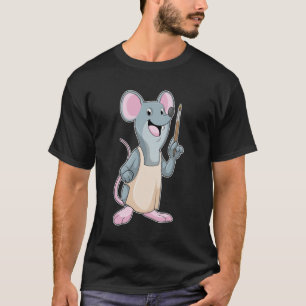 Maus als Maler mit Pinsel T-Shirt