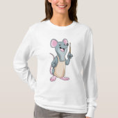 Maus als Maler mit Pinsel T-Shirt (Vorderseite)