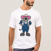 Maus als Mechanik mit Schraubenspanner T-Shirt (Vorderseite)