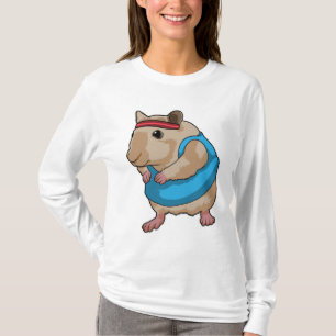 Maus als Runner mit Headband T-Shirt