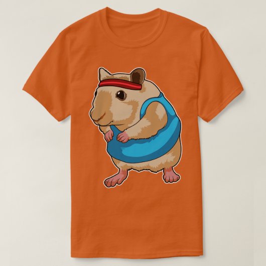 Maus als Runner mit Kopf T-Shirt (Design vorne)