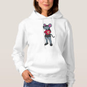 Maus als Sekretär mit Notepad Hoodie (Vorderseite)