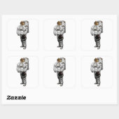 Maus Astronaut Sticker (Blatt)