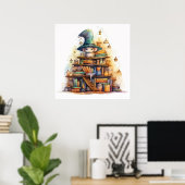 Maus auf Büchern 6 Poster (Heimbüro)