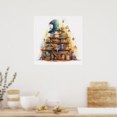Maus auf Büchern 6 Poster (Küche)