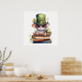 Maus auf Büchern 7 Poster (Küche)