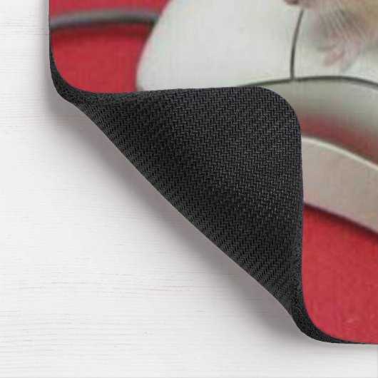 Maus auf einer Maus Mousepad (Ecke)