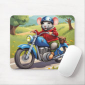 Maus auf Motorrad Mousepad (Mit Mouse)