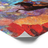 Maus auf Pegasus Griechisch Mythologie Vintage Mal Poster (Ecke)