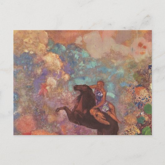 Maus auf Pegasus Postkarte (Vorderseite)