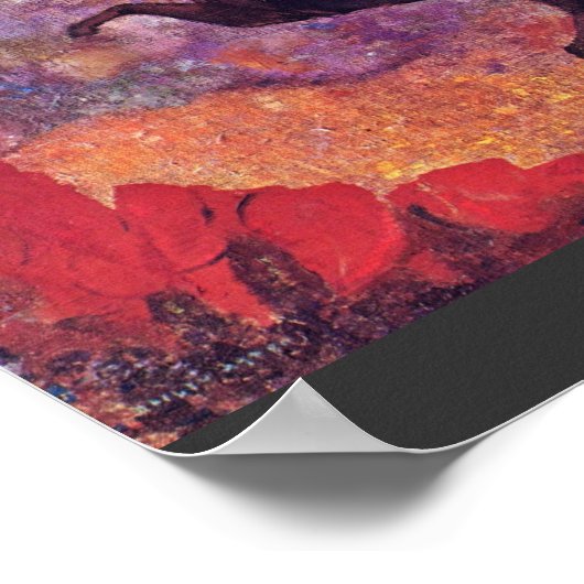 Maus auf Pegasus von Redon Odilon (beste Qualität) Poster (Ecke)