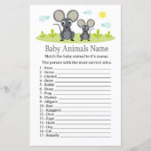 Maus Baby Animes Name Game (Vorderseite)