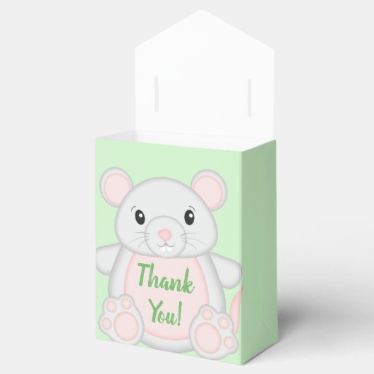 Maus Baby Dusche Geschenkschachtel (Geöffnet)