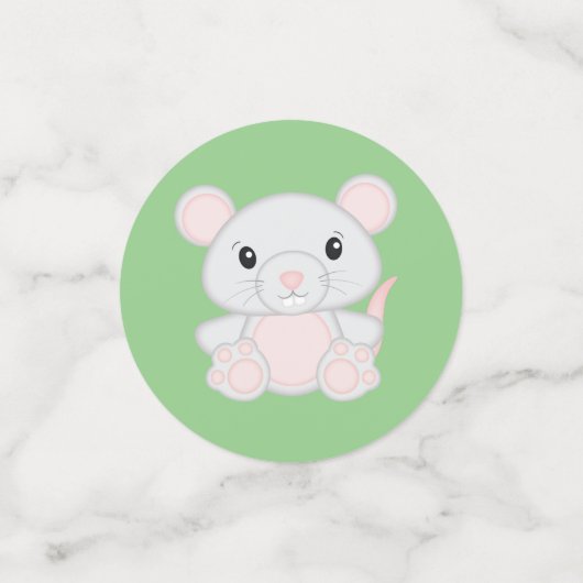 Maus Baby Dusche Konfetti (Klein Vorderseite)