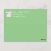 Maus Baby Dusche Postkarte (Rückseite)