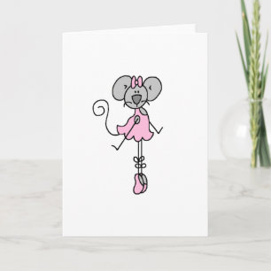 Maus Ballerina Zwei Card Karte