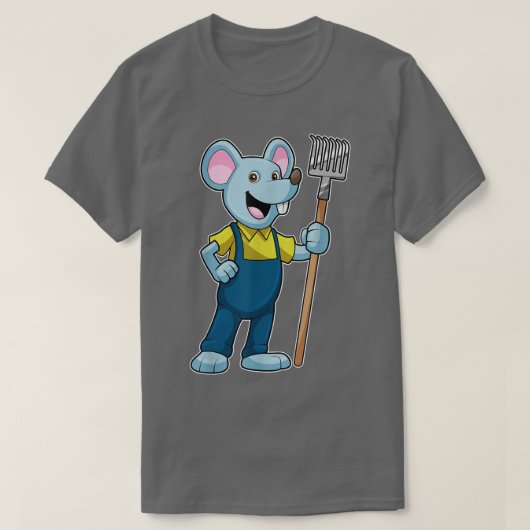 Maus Bauer Rake Overalls T-Shirt (Design vorne)