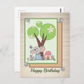 Maus-Baum Postkarte (Vorne/Hinten)