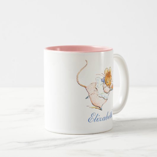 Maus Beatrix Potters Appley Dapply Zweifarbige Tasse (VorderseiteRechts)