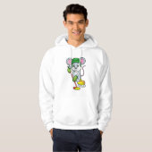 Maus bei Eishockey mit Hockeystick Hoodie (Vorne ganz)