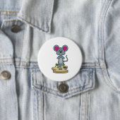 Maus bei Yoga-Fitness Button (Beispiel)