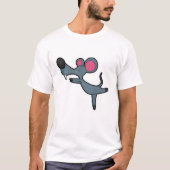 Maus bei Yoga-Stretching-Übung T-Shirt (Vorderseite)