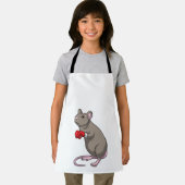 Maus beim Boxen mit Boxhandschuhen Schürze (Insitu)