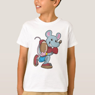 Maus beim Fußball mit Ausrüstung T-Shirt
