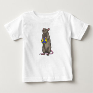 Maus beim Handball Sport Baby T-shirt