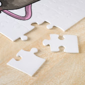 Maus beim Handball Sport Puzzle (Seite)