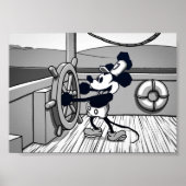 Maus beim Micken in Dampfbooten Poster (Vorne)