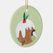 Maus beim Pudding Keramik Ornament (Rechts)