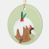 Maus beim Pudding Keramik Ornament (Links)