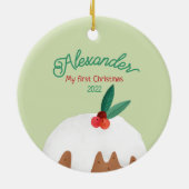 Maus beim Pudding Keramik Ornament (Hinten)