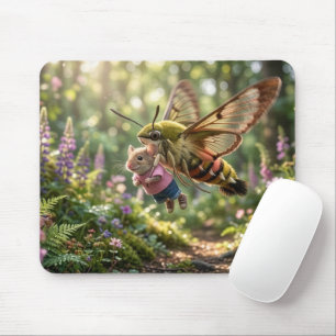 Maus bekommt eine Mitfahrgelegenheit Mousepad