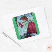 MAUS, BEREIT FÜR, CHRISTMAS! QUADRATISCHER AUFKLEBER (Umschlag)