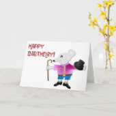 MAUS BIRTHDAY KARTE (Gelbe Blume)