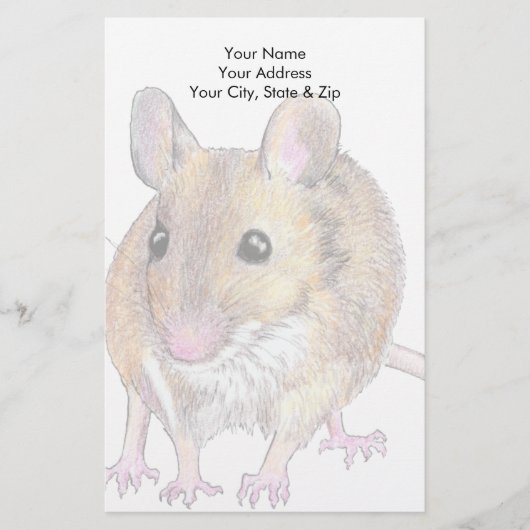 Maus Briefpapier (Vorderseite)