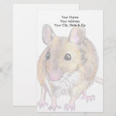 Maus Briefpapier (Vorne/Hinten)