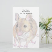 Maus Briefpapier (Stehend Vorderseite)