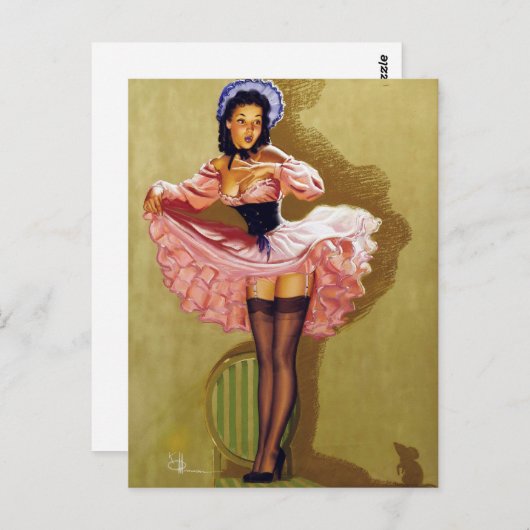 Maus-Button nach oben Postkarte (Vorne/Hinten)