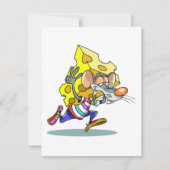 Maus Carry Käse Einladungen (Vorderseite)