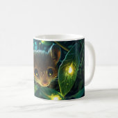 Maus Cartoon-Stil lebendig Süße Bunte Kaffeetasse (VorderseiteRechts)