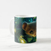 Maus Cartoon-Stil lebendig Süße Bunte Kaffeetasse (Vorderseite Links)