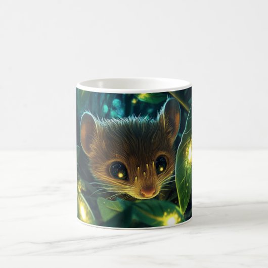 Maus Cartoon-Stil lebendig Süße Bunte Kaffeetasse (Mittel)
