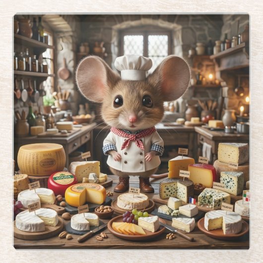 Maus Cheesemaster Glasuntersetzer (Vorderseite)
