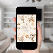 Maus-Cookies Kinder Geburtstagsparty Einladung