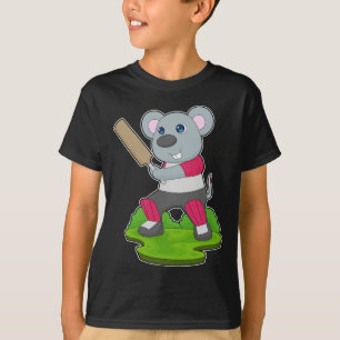 Maus-Cricket-Schläger T-Shirt